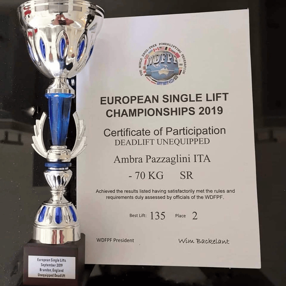 Ambra Pazzaglini - European Single Lift Championships 2019